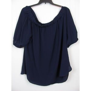 Michael Kors Tops - Michael Kors Plus Short Sleeve Off Shoulder Blouse Michael Kors Tops - Michael Kors Plus Short Sleeve Off Shoulder Blouse